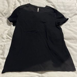 Banana Republic Black S/S Crew Neck T Shirt - Medium